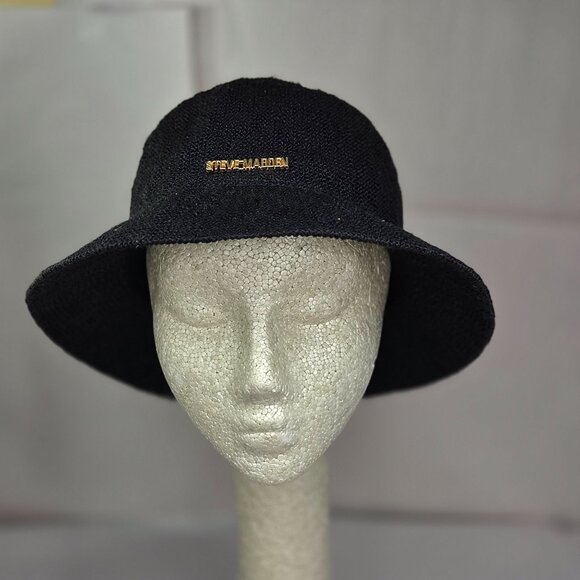 Steve Madden Accessories - NWT Steve Madden Women's Jane Packable Molded Black Hat